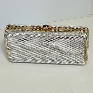 Judith Lieber Rare Rhinestone & Cabachon Stone Clutch